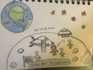 Me on the Moon with the Nordic's and Grey's