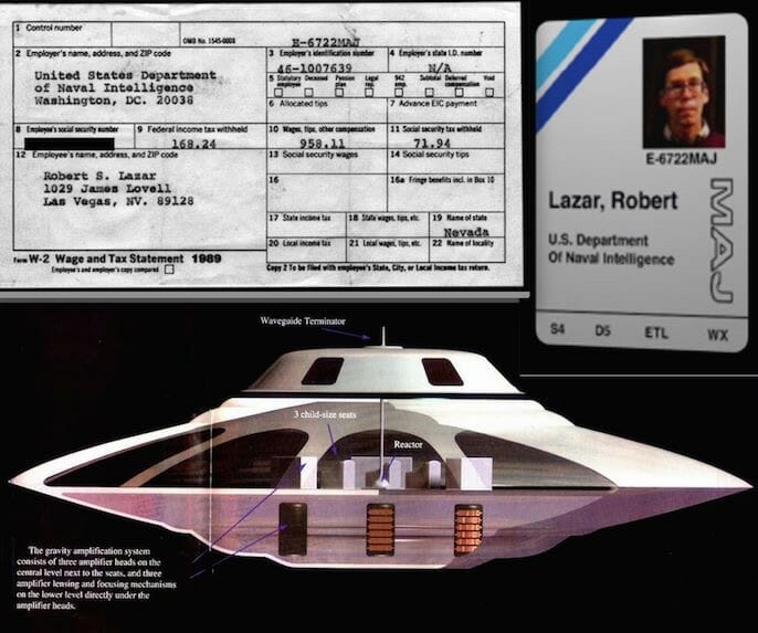 Bob Lazar discloses an extraterrestrial starship