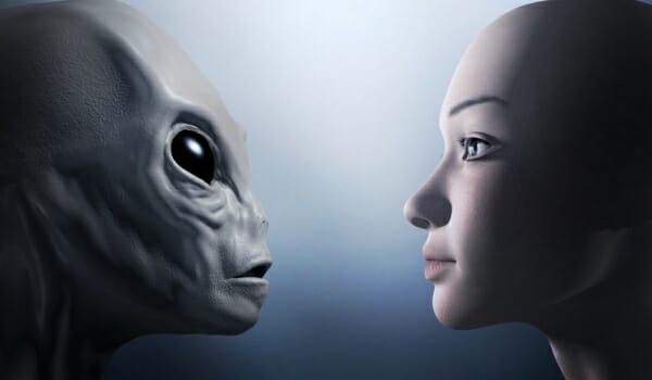 Telepathic communication with extraterrestrial