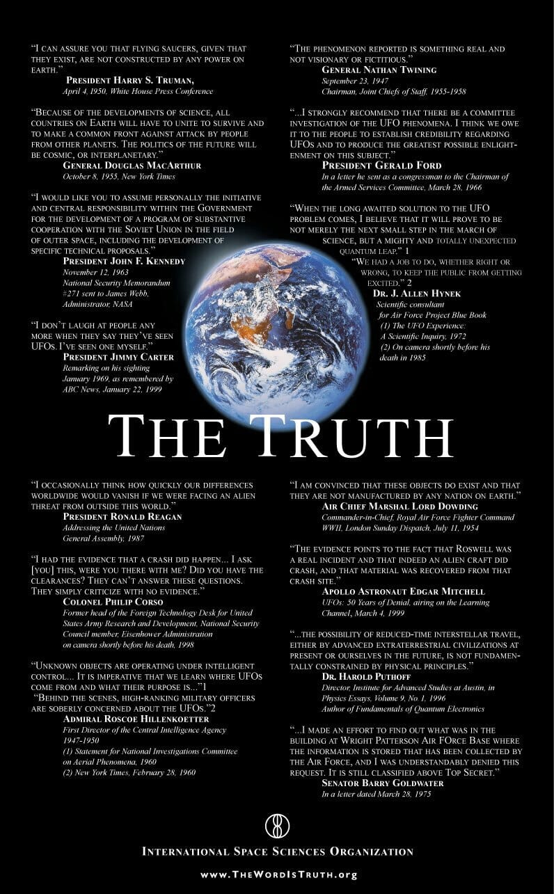 The Truth Quotes about extraterrestrials
