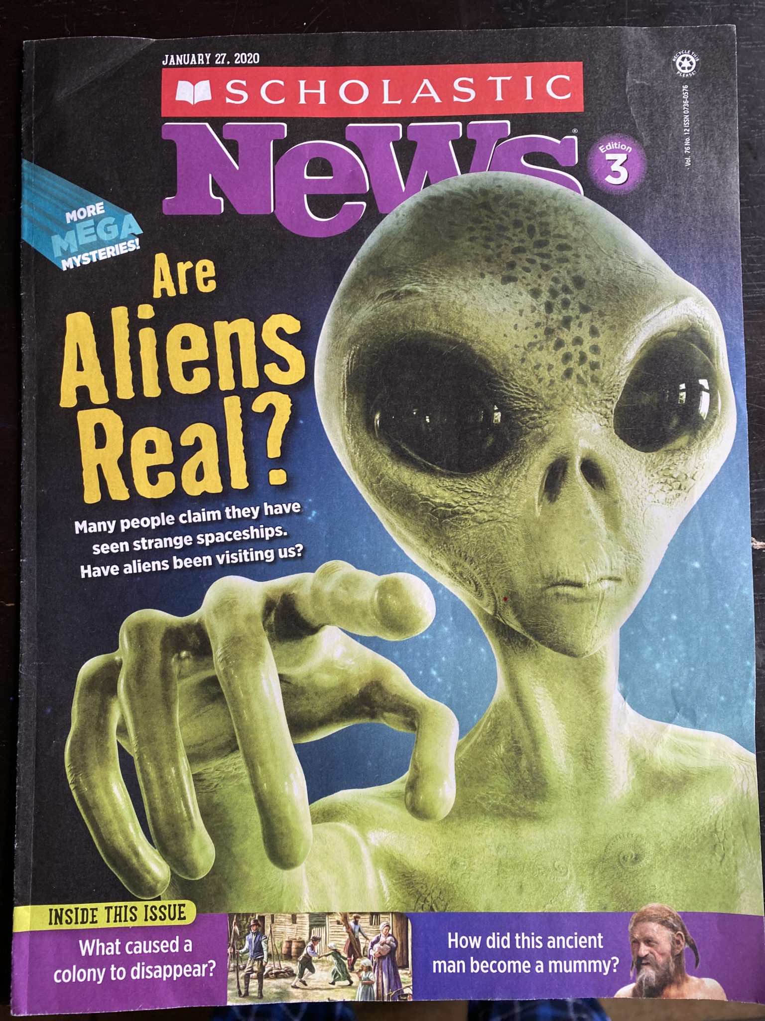 Scholastic news are alien s real time for disclosure we have never