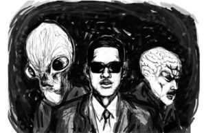 Men in Black with Aliens