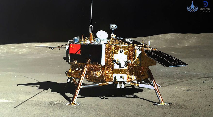 Earlier this year, there was coordination with the Chinese government regarding plans for NASA’s Lunar Reconnaissance Orbiter to take images of the landing site of Chang’e 4, the robotic spacecraft shown above that China landed on the far side of the moon in January.