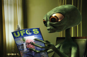 Alien reading material